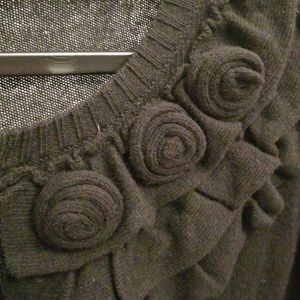 banana republic black sweater tall xs